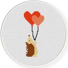This extremely helpful video explains precisely how it's done, and will help you get good at sewing. Hedgehog With Balloons Cross Stitch Pattern Cross Stitch Patterns Hedgehog Cross Stitch Cross Stitch Designs