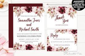 Marsala Wedding Invitation Template Free Wedding Invitation Templates Wedding Invitation Templates Marsala Wedding Invitation