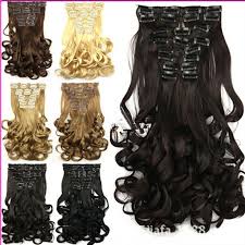 Postis 24 Inch 155g Dalga Klipler Yanlis Sac Sekillendirici Sac Uzantilari Sentetik Klip 10 Adet Takim Isiya Dayanikli Sac Parcal Postiche Faux Cheveux Cheveux