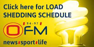 The shaded areas will indicate the times when loadshedding will be implemented during the selected stage. Eskom Announces Stage 3 Load Shedding From 18 00 Ofm