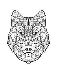 Coloriage de loup en mandala coloriages a imprimer gratuits. Pin On Coloring
