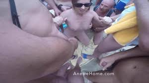 Bukkake at the beach with 18 guys on my voyeur livecam | PornMega.com