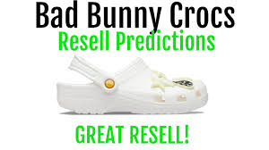 Launching a month before halloween. Bad Bunny Crocs Resell Predictions Good Resell Glow In The Dark Youtube