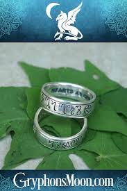 Silver Pagan Handfasting Ring Silver Rings With Stones Thin Rings Silver Celtic Wedding Rings