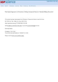 Finally, we encourage you, particularly if you intend to donate to a milaap campaign or raise funds for a need, to review the pricing section of these terms of service. Pdf Rule Based Approach On Extraction Of Malay Compound Nouns In Standard Malay Document