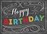 Easy Happy Birthday Chalkboard