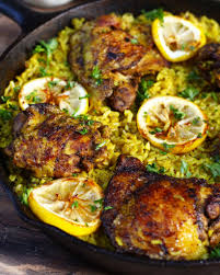 Stir in the garlic and spices and cook until fragrant. One Pot Middle Eastern Chicken And Rice Ev S Eats