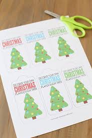 Decorate Your Own Playdough Christmas Tree Gift Idea In 2020 Christmas Tree With Gifts Christmas Tree Kit Christmas Tree Gift Tags