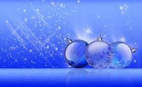 Download Wallpaper Christmas Decorations Balloons Twinkling Holiday Blue Background Hd Background Xmas Wallpaper Christmas Wallpaper Hd Christmas Wallpaper
