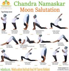 Health Benefits Of Chandra Namaskar Moon Salutation Well Known Moon Salutation Increases Moon And Female Power In Moon Salutation Health Benefits Yoga Therapy