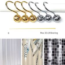 Shower curtain hooks metal gold target starfish home depot. Gold Shower Curtain Hooks Rings Rustproof Metal Glide Shower Hooks Rings For Bathroom Shower Rods Curtains Set Of 12 Hooks Decorative Shower Curtain Hooks Home Kitchen