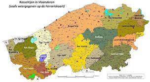 Topografische kaart van het graafschap vlaanderen aan het einde van de 14e eeuw. Zondagbabbel Over De Vlaamse Kasselrijen Door Paul Vandewalle In Museum Sincfala Knokke Heist