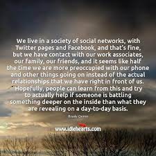 Former secretary of state colin powell said on tuesday that the u.s. We Live In A Society Of Social Networks With Twitter Pages And Idlehearts