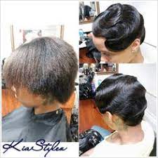 Get this beach wave hair with curling iron (the large barrel one), using it on the top layers of the hair. Short Hair Ocean Waves Hairstyle Novocom Top