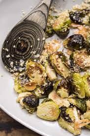 Charred Brussels Sprouts With Garlic Chips Recipe Garlic Chips Brussel Sprouts Charred Brussel Sprouts Recipe