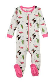 leveret dinosaur footed pajama sleeper baby girls nordstrom rack