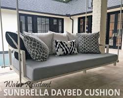 Sunbrella Daybed Custom Cushion Mattress Twin Bed Size Etsy Porch Swing Cushions Outdoor Daybed Cushion Daybed Cushion