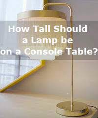 For entry tables or dining room. How Tall Should A Lamp Be On A Console Table Best Light Guide