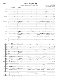 Check spelling or type a new query. Anime Opening Sheet Music For Trumpet In B Flat Trombone Flute Drum Group Clarinet In B Flat Concert Band Download And Print In Pdf Or Midi Free Pop Sheet Music
