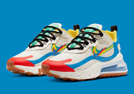 Nike Air Max 270 React Black And Blue Nike Air Max 270 React Brand Heritage Ct1634 100 Release Info Sneakernews Com Air Max 270 Nike Nike Air Max