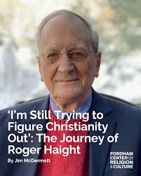 Dear friends: I'm very sad to share the news that Roger Haight, SJ, a great  theologian, writer and thinker (and one of my favorite professors during  graduate school in theology) died today.