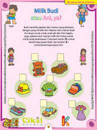 Contoh soal bahasa indonesia untuk anak tk. Worksheet Paud Tk A B Mengenal Benda Di Sekitar Ebook Anak