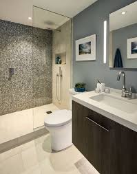 Another interesting glass tile backsplash idea is to use all glass cube tiles. On Trend 75 Glass Tile Bathroom Pictures Ideas August 2021 Houzz