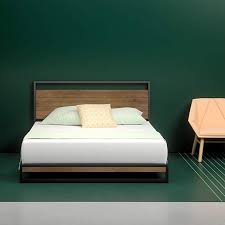 Wood platform bed frame amazon. Amazon Com Zinus Suzanne Metal And Wood Platform Bed With Headboard And Footboard Box Spring Opt Modern King Bed Frame Headboards For Beds Wood Platform Bed