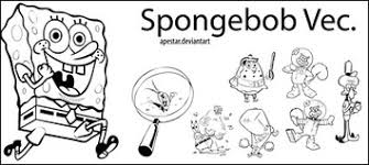 Leave the wavy line at the bottom of the head where it meets the torso. Spongebob Vector Free Ai Svg And Eps