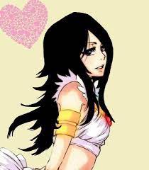 Her hair is black, with several strands of hair always hanging between her eyes. Long Hair Pretty Rukia Kuchiki Bleach Bleach Anime Bleach Characters Girly Art Illustrations