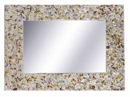 Splendido Specchio Da Parete Cornice In Madreperla Puzzle 80x60 Design Moderno Specchio Da Parete Specchi Cornici
