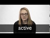 ACTIVE definition in American English | Collins English Dictionary