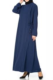 Butikzade Yandan Baglamali Nakisli Ferace Df 1114 29 Indigo Elbise Giyim Indigo