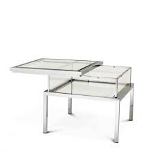 Leick home empiria 44 in deep walnut medium rectangle wood coffee table with shelf 11403 the depot. Harvey Side Table Eichholtz Fmdesign Elements
