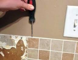 I would try the heat gun first. How To Remove Kitchen Backsplash Tiles Belk Tile