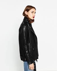 Long Leather Effect Jacket Outerwear Woman Jackets Outerwear Women Outerwear Jackets