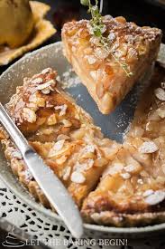French Almond Cream Pear Tart Almond Recipes Pear Recipes Tart Recipes