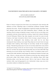 Siapapun yang pernah mengalami pasti setuju kalau sidang skripsi adalah momen yang menegangkan sekaligus melegakan. Pdf Faktor Penentu Sikap Menabung Bagi Mahasiswa Universiti Aisyah Abdul Rahman Academia Edu