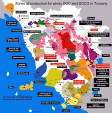 We Study Wine Map Of Tuscany S Doc And Docg Zones Italy Wine Tuscany Wine Wine Map