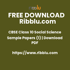 Cbse Class 10 Social Science Sample Papers 1 Download Pdf In 2020 Sample Paper Social Science Exam Papers