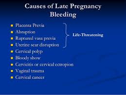 Spotting during pregnancy essentially means any light bleeding. Bleeding In Early Late Pregnancy
