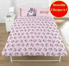 Scegli la consegna gratis per riparmiare di più. Nuovo Emoji Unicorno Doppio Set Copripiumino Ragazze Rosa Viola Camera Da Letto Ebay