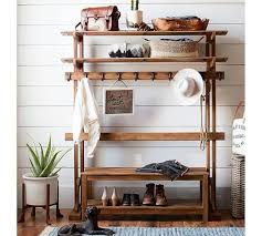 Diy hall tree — blue roof cabin. 20 Diy Hall Tree Bench Projects You Can Build Easily
