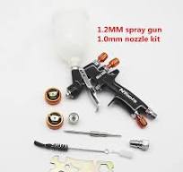 1.2MM Мини - распылитель с 1.0MM Насадочный комплект 250CC Танковый  воздушный распылитель