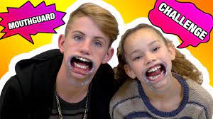 Mouthguard Challenge Mattybraps Vs Olivia Haschak Youtube Mouthguard Challenge Mouth Guard Dance Videos