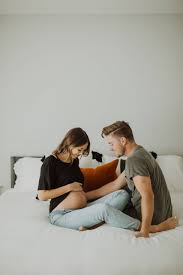 I've collected nice indoor photo ideas that you can try at home. Studio Maternity Indoor Couple Maternity Photoshoot Ideas Novocom Top