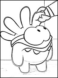Om nom coloring pages om cut the rope coloring pages sketch coloring. Om Nom Hero Coloring Page Free Printable Coloring Pages For Kids