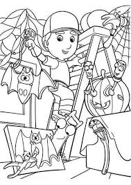 As your child gets involved, you may add small details about them too. Handy Manny And Helloween Theme Coloring Page Download Print Online Coloring Pages For Free Color Nimbus