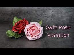 Sato Rose Variation Naomiki Sato Hello Malinda Youtube Origamirose Origami Flowers Origami Rose Origami Paper Art