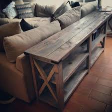 Long Console Table Love Diy Sofa Table Diy Sofa Diy Furniture